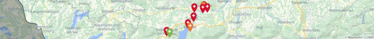 Map view for Pharmacies emergency services nearby Seewalchen am Attersee (Vöcklabruck, Oberösterreich)